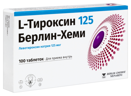 L-ТИРОКСИН 125 БЕРЛИН-ХЕМИ N100 ТАБЛ