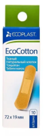 ECOPLAST ПЛАСТЫРЬ МЕДИЦИНСКИЙ ТКАНЫЙ (НАБОР) ECOCOTTON 72Х19ММ N10