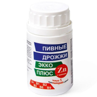 ПИВНЫЕ ДРОЖЖИ ЭККО ПЛЮС С ЦИНКОМ N100 ТАБЛ МАССОЙ 0,45Г