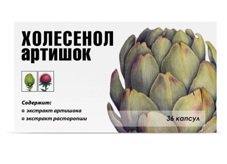 Холесенол Артишок капс. 0,41г N36