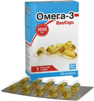 Омега-3 realcaps капс. 1,4г N30