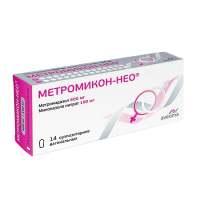 Метромикон Нео супп. ваг. 500мг+100мг №14 /Авексима/