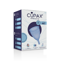 CUPAX МЕНСТРУАЛЬНАЯ ЧАША СИЛИКОНОВАЯ РАЗМЕР SUPER/ГОЛУБАЯ