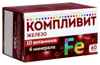 КОМПЛИВИТ ЖЕЛЕЗО N60 ТАБЛ МАССОЙ 525МГ