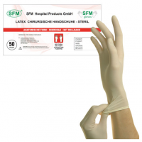 ПЕРЧАТКИ SFM ЛАТ хир/стер неопуд (пара) 6,5 N50