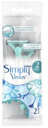 GILLETTE VENUS 2 SIMPLY ОДНОРАЗОВАЯ БРИТВА N2