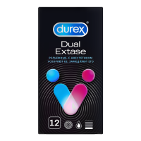 Дюрекс Презервативы Dual Extase рельеф. с анастетиком х12