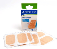 ECOPLAST ПЛАСТЫРЬ МЕДИЦИНСКИЙ ТКАНЫЙ (НАБОР) ECOCOTTON 72Х38ММ N10