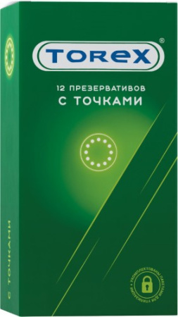 TOREX ПРЕЗЕРВАТИВЫ С ТОЧКАМИ N12