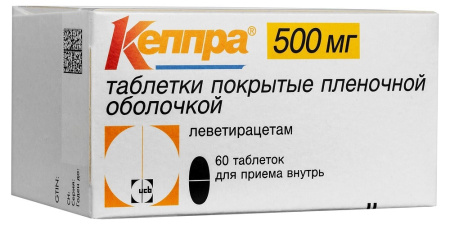 Кеппра таб. п.п.о. 500мг N60