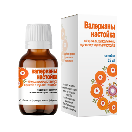 Валерианы настойка 25мл фл.