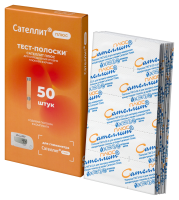 Тест-полоски д/опр. глюкозы Элта Сателлит Плюс №50
