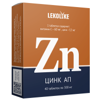LEKOLIKE ЦИНК АП N40 ТАБЛ МАССОЙ 300МГ