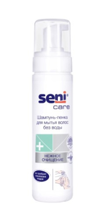 SENI CARE ШАМПУНЬ-ПЕНКА ДЛЯ МЫТЬЯ ВОЛОС БЕЗ ВОДЫ 200МЛ