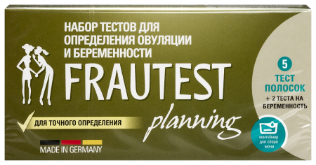 ТЕСТ НА ОВУЛЯЦИЮ + БЕРЕМЕННОСТЬ FRAUTEST PLANNING N5+2