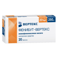 Фенибут-Вертекс таб. 250мг N20