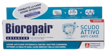 BIOREPAIR ADVANCED ЗУБНАЯ ПАСТА АКТИВНАЯ ЗАЩИТА ОТ КАРИЕСА С ЛАКТОФЕРРИНОМ 75МЛ