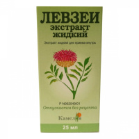 Левзеи экстракт д/внут прим жидк фл 25 мл х1