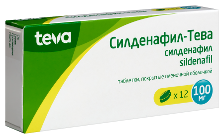 Силденафил-Тева таб. п.п.о. 100мг N12
