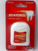 DENTOROL ЗУБНАЯ НИТЬ КЛУБНИКА 65М