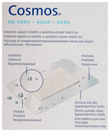 ПЛАСТЫРЬ COSMOS AQUA (НЕСТЕРИЛЬНО) N10/ НАБОР 3 РАЗМЕРА/