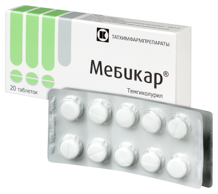 Мебикар табл 500 мг х20