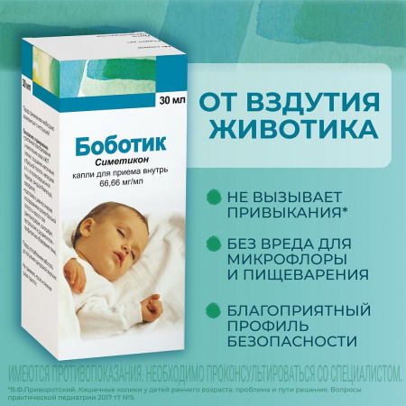 Боботик капли д/пр. вн. 66.66мг/мл фл. 30мл