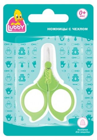 Лубби/lubby ножницы с чехлом ультратонк лезвия 0+мес (4688)