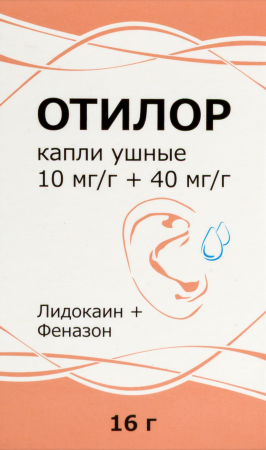 Отилор 10мг/г+40мг/г 16г капли ушн.