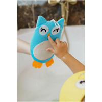 ROXY-KIDS МАХРОВАЯ МОЧАЛКА-РУКАВИЧКА BABY OWL 0+
