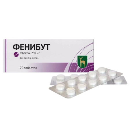 Фенибут таб. 250мг №20