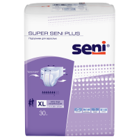 SENI SUPER PLUS ПОДГУЗНИКИ ДЛЯ ВЗРОСЛЫХ РАЗМЕР EXTRA LARGE ОБХВАТ ТАЛИИ 130-170 N30