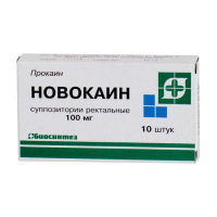 НОВОКАИН 100 МГ N10 СУПП /БИОСИНТЕЗ/