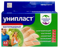 ЛЕЙКОПЛАСТЫРЬ УНИПЛАСТ БАКТЕРИЦИДНЫЙ N44 СЕМЕЙНАЯ ЗАБОТА НАБОР