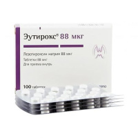 ЭУТИРОКС 88МКГ N100 ТАБЛ
