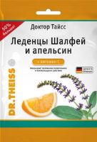 Доктор тайсс леденцы шалфей-апельсин-вит С 75г
