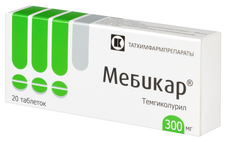 Мебикар табл 300 мг х20