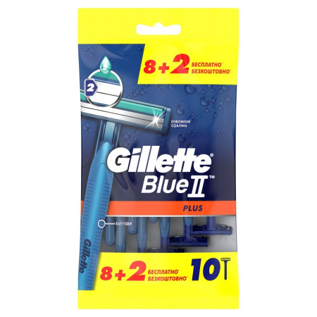 GILLETTE BLUE 2 PLUS БРИТВЫ БЕЗОПАСНЫЕ ОДНОРАЗОВЫЕ N8+2