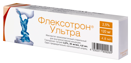 Флексотрон ультра имплантат вязкоэластичный стерил д/внутрисуст инъекции гиалуро