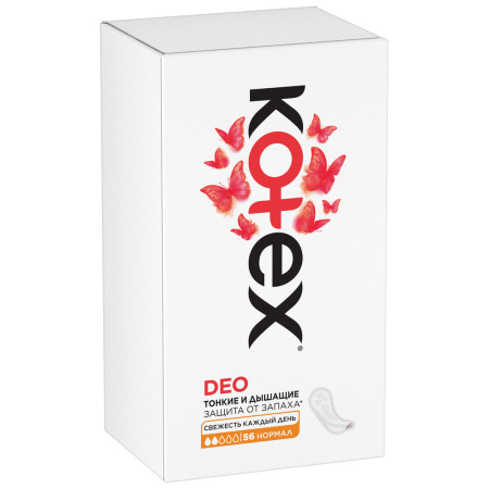 KOTEX DEO НОРМАЛ ПРОКЛАДКИ ЕЖЕДНЕВНЫЕ N56