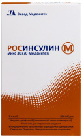 РОСИНСУЛИН М МИКС 30/70 МЕДСИНТЕЗ 100МЕ/МЛ 3МЛ N5 КАРТРИДЖ В ШПРИЦ-РУЧКЕ РОСИНСУЛИН КОМФОРТПЕН СУСП П/К