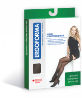 ERGOFORMA ЧУЛКИ КОМПРЕССИОННЫЕ АНТИВАРИКОЗНЫЕ КЛАСС 2/РАЗМЕР 2/ЧЕРНЫЙ