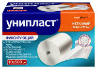 Пластырь Унипласт 10х500см (фиксирующий на нетканой сетчатой основе)