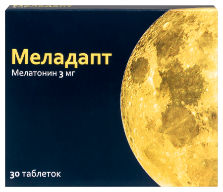 МЕЛАДАПТ 3 МГ N30 ТАБЛ П/ПЛЕН/ОБОЛОЧ/БЛИСТЕР