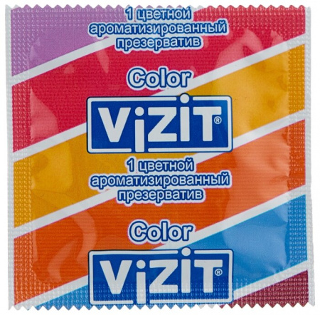VIZIT ПРЕЗЕРВАТИВ COLOR ЦВЕТНЫЕ АРОМАТИЗИРОВАННЫЕ N12