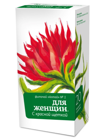 ФИТОЧАЙ АЛТАЙ N1 Д/ЖЕНЩИН КРАСНАЯ ЩЕТКА 2,0N20Ф/П