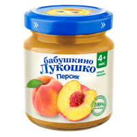 БАБУШКИНО ЛУКОШКО ПЮРЕ ИЗ ПЕРСИКОВ ДЛЯ ДЕТСКОГО ПИТАНИЯ 100,0