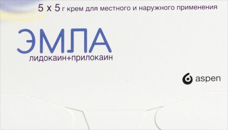ЭМЛА 25 МГ/Г + 25 МГ/Г 5,0 N5 КРЕМ Д/МЕСТ/НАРУЖ ПРИМ