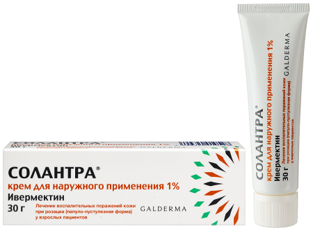 Солантра крем д/нар.прим. 1% туба 30г