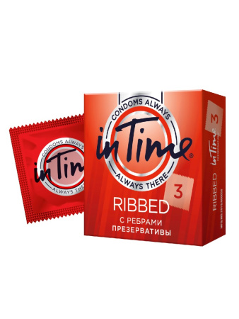 Презервативы In Time №3 Ribbed (ребристые)